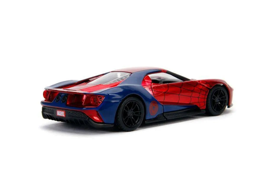 JAD30291 Marvel Comics - Spider-Man 2017 Ford GT 1:32 Hollywood Ride - Jada Toys - Titan Pop Culture