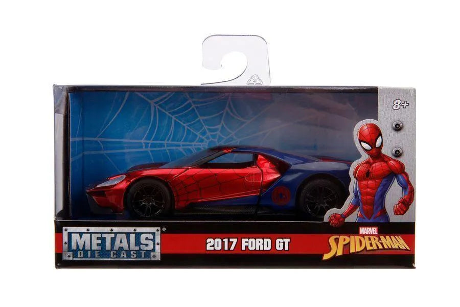 JAD30291 Marvel Comics - Spider-Man 2017 Ford GT 1:32 Hollywood Ride - Jada Toys - Titan Pop Culture