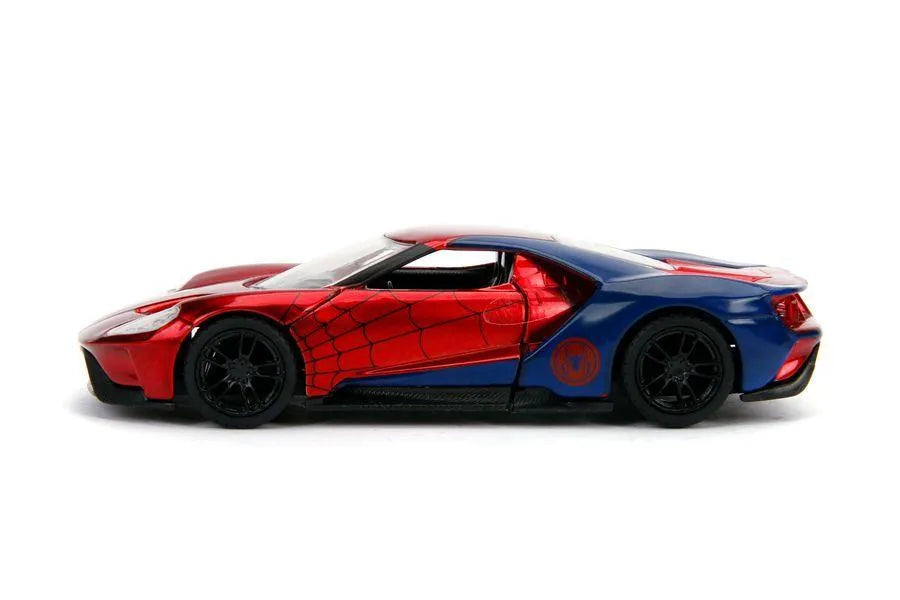 JAD30291 Marvel Comics - Spider-Man 2017 Ford GT 1:32 Hollywood Ride - Jada Toys - Titan Pop Culture
