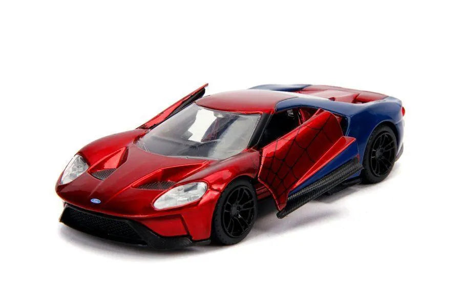 JAD30291 Marvel Comics - Spider-Man 2017 Ford GT 1:32 Hollywood Ride - Jada Toys - Titan Pop Culture