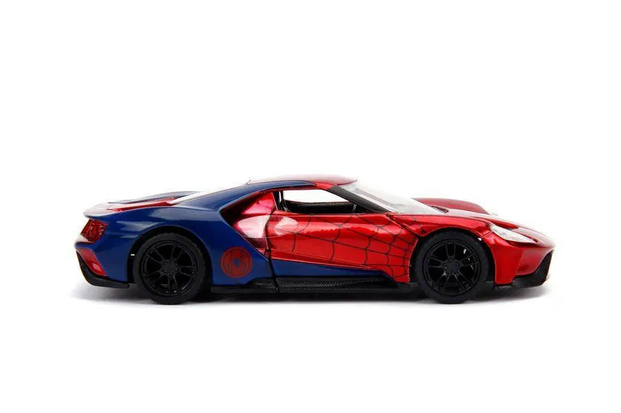 JAD30291 Marvel Comics - Spider-Man 2017 Ford GT 1:32 Hollywood Ride - Jada Toys - Titan Pop Culture