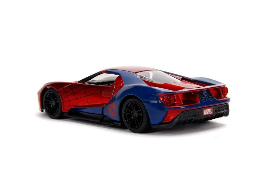 JAD30291 Marvel Comics - Spider-Man 2017 Ford GT 1:32 Hollywood Ride - Jada Toys - Titan Pop Culture