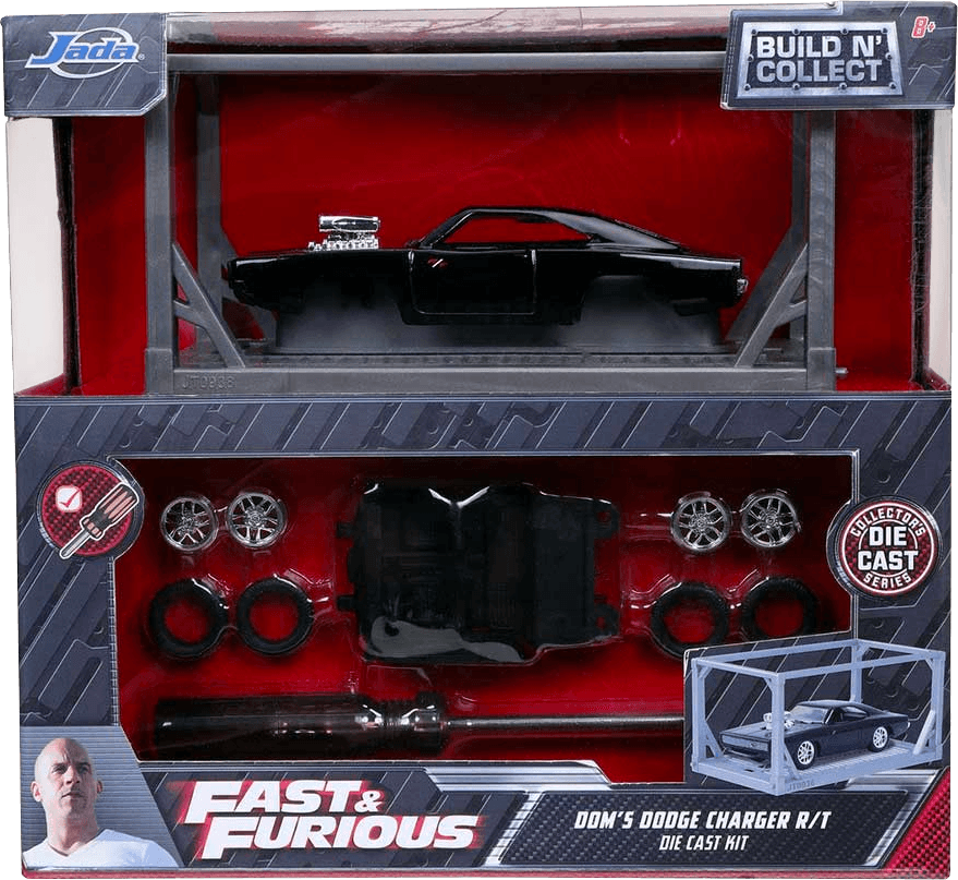 JAD31148 Fast and Furious - Dom's Dodge Charger 1:55 Scale Diecast Model Kit - Jada Toys - Titan Pop Culture
