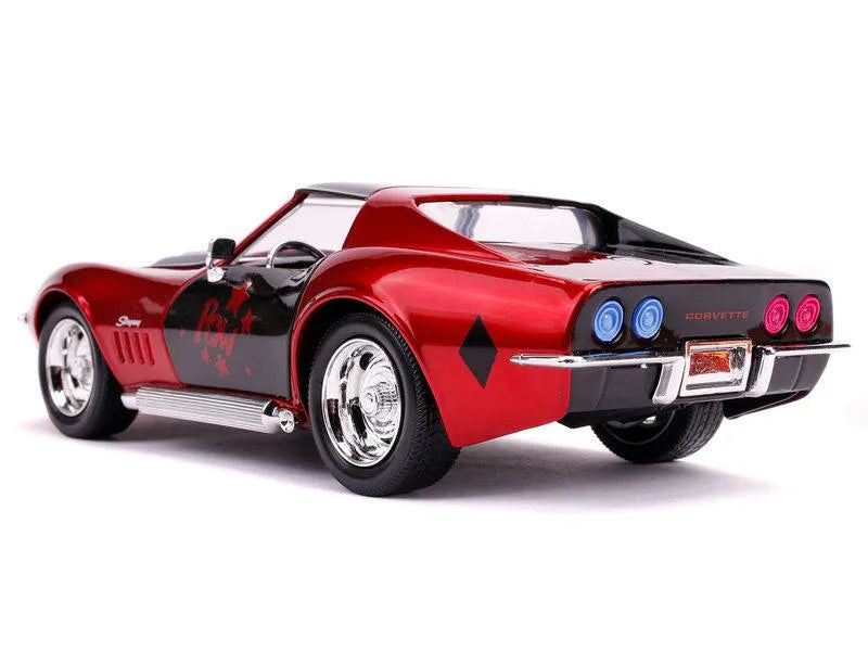 JAD31196 Harley Quinn (comics) - Harley Quinn & 1969 Corvette Stingray 1:24 Scale Hollywood Ride - Jada Toys - Titan Pop Culture