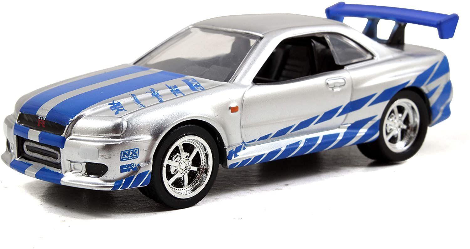 JAD31288 Fast and Furious - Brian's Nissan GT-R 1:55 Scale Diecast Model Kit - Jada Toys - Titan Pop Culture