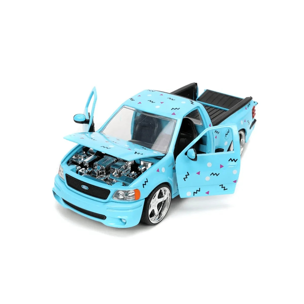 JAD31378 I Love The - 90's 1999 Ford F150 SVT 1:24 Scale - Jada Toys - Titan Pop Culture