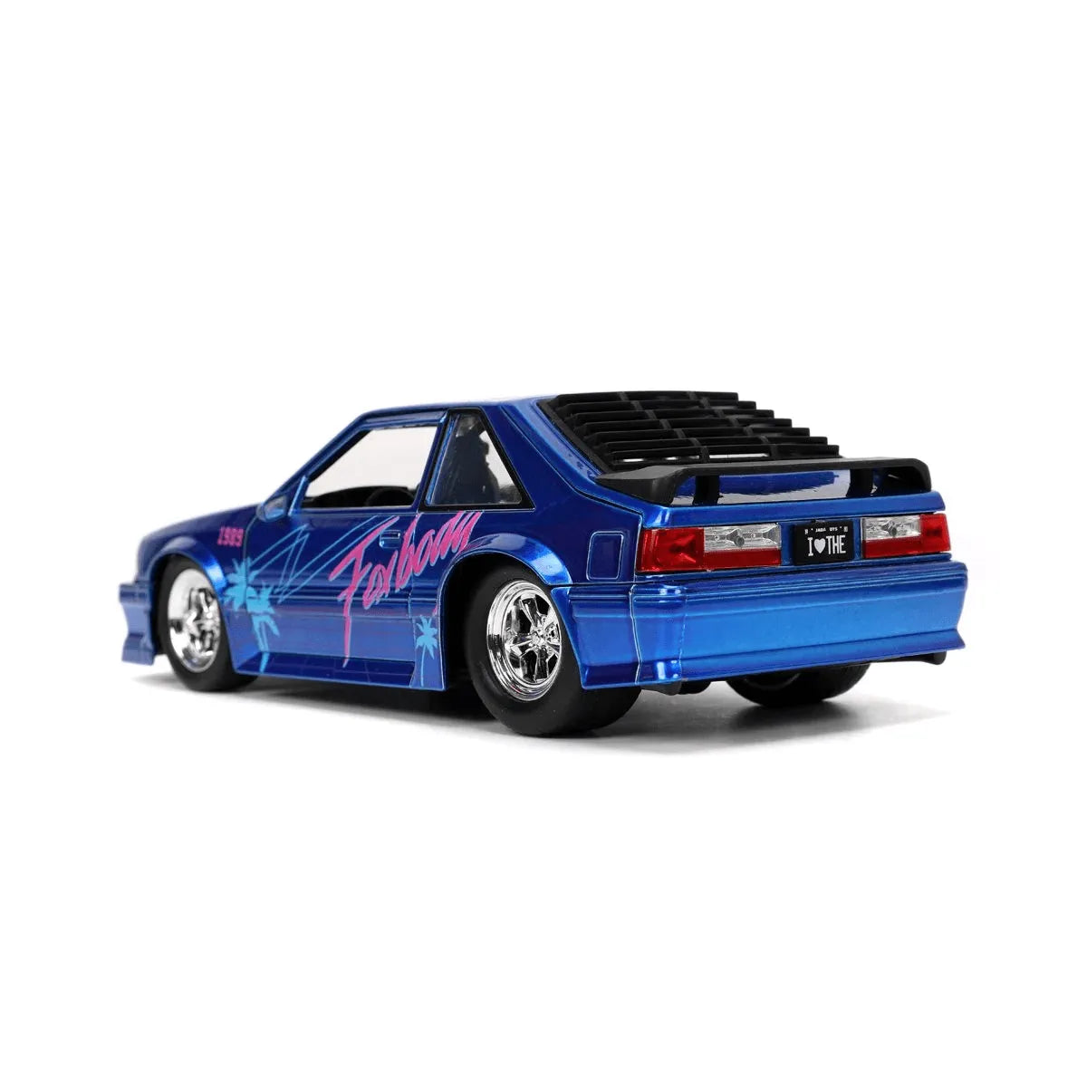 JAD31379 I Love The - 80's 1989 Ford Mustang GT 1:24 Scale - Jada Toys - Titan Pop Culture