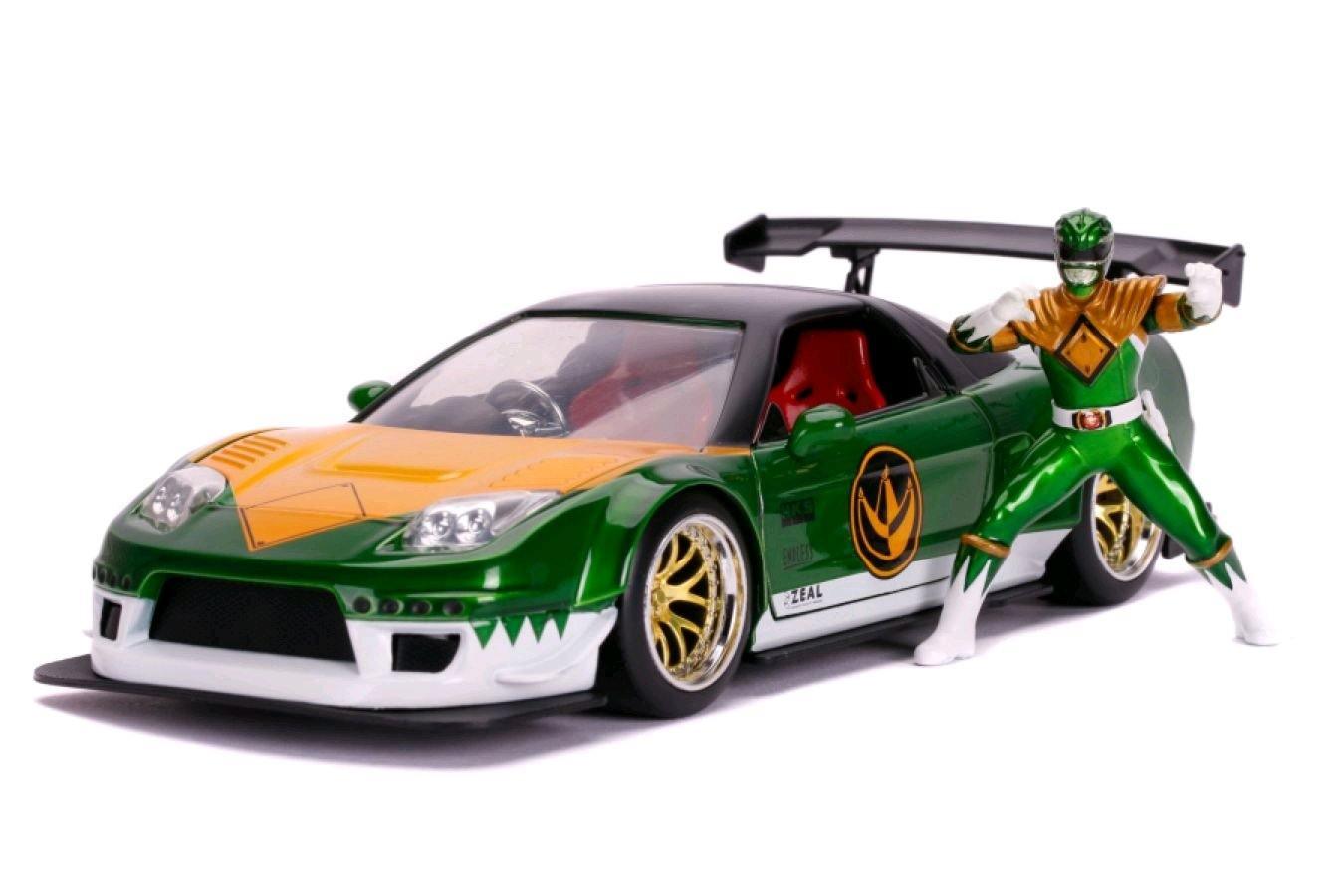 JAD31909 Power Rangers - '02 Honda NSX Green 1:24 Scale Hollywood Ride - Jada Toys - Titan Pop Culture