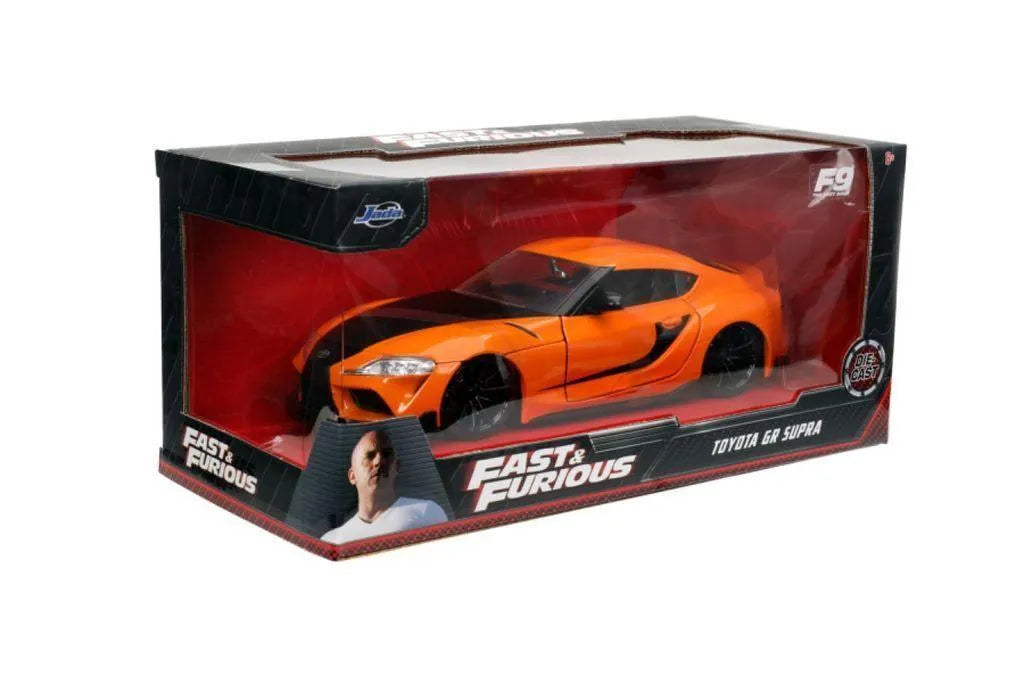 JAD32016 Fast and Furious 9: The Fast Saga - 2020 Toyota Supra Metallic Orange 1:32 Scale Hollywood Ride - Jada Toys - Titan Pop Culture