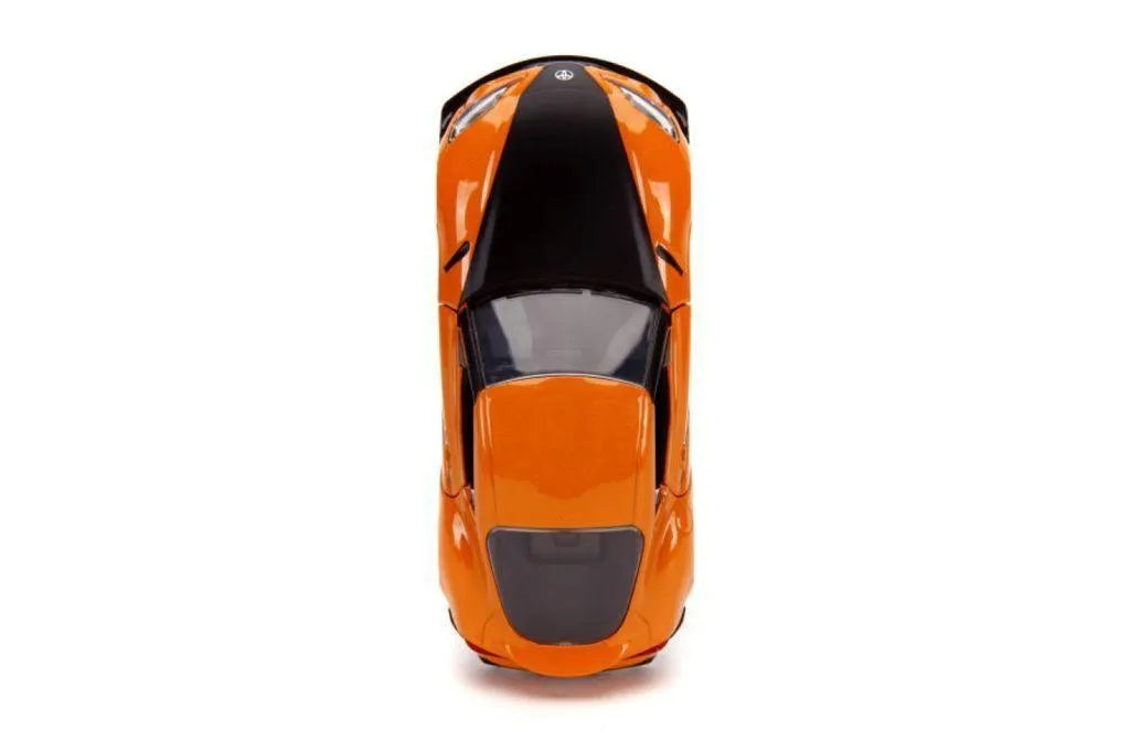JAD32016 Fast and Furious 9: The Fast Saga - 2020 Toyota Supra Metallic Orange 1:32 Scale Hollywood Ride - Jada Toys - Titan Pop Culture