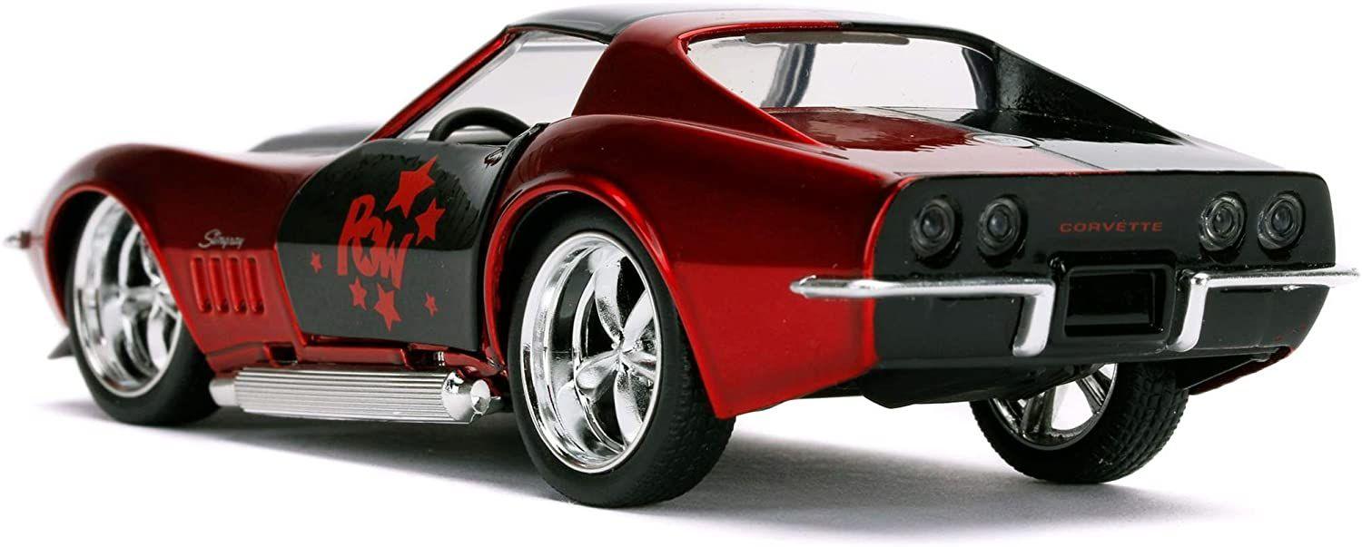 JAD32095 DC Comics - 1969 Corvette Stingray Harley Quinn 1:32 Scale Hollywood Ride - Jada Toys - Titan Pop Culture