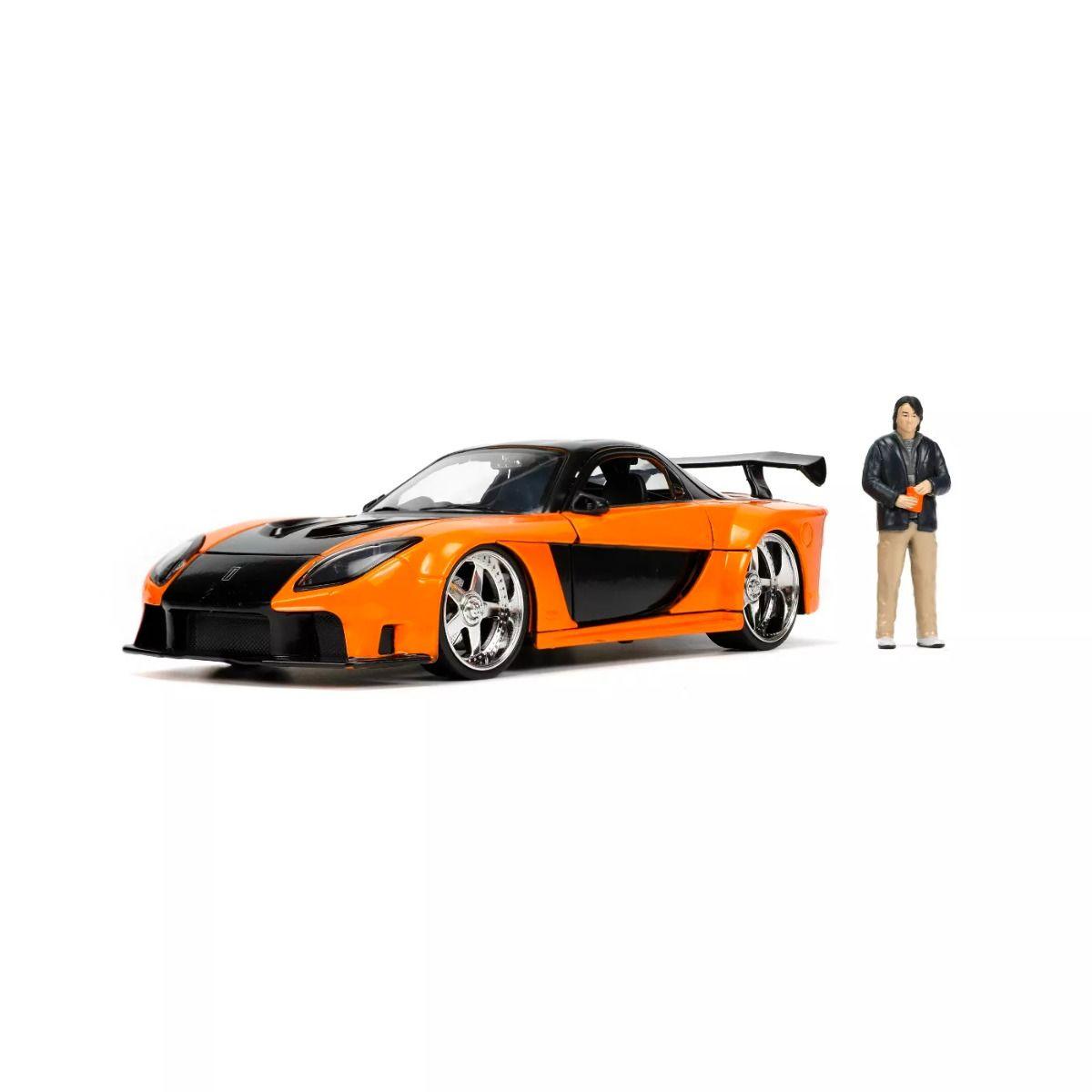 JAD33174 Fast and Furious - 1997 Mazda RX7 with Han 1:24 Scale Hollywood Ride - Jada Toys - Titan Pop Culture