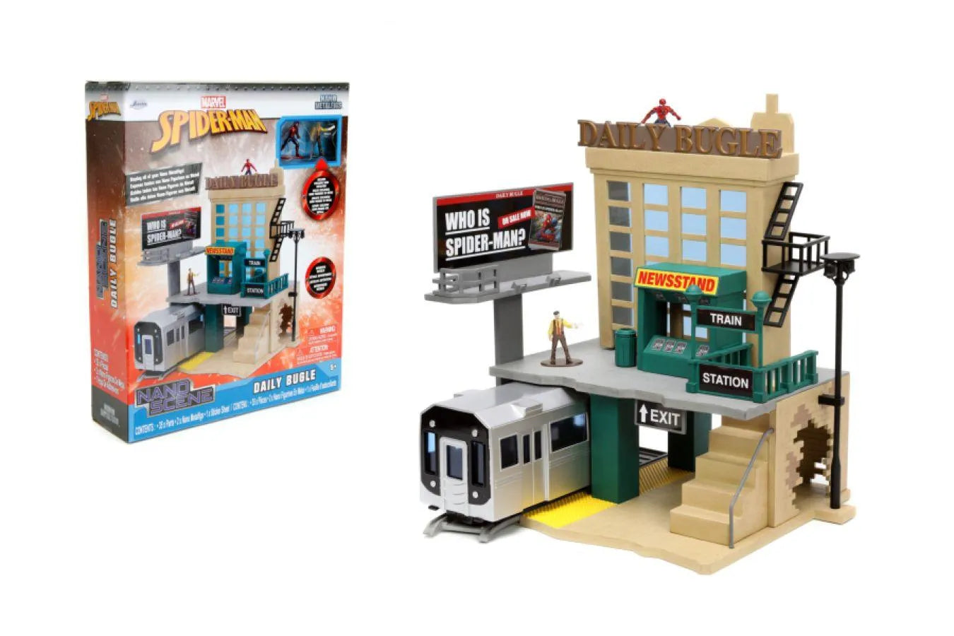 JAD33659 Spider-Man (comics) - New York City Deluxe Nano Scene with 2-Figure - Jada Toys - Titan Pop Culture