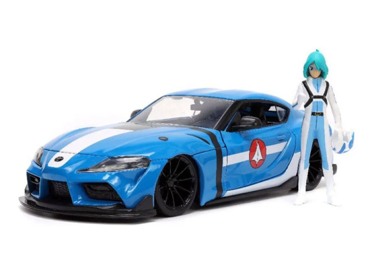 JAD33676 Robotech - 2020 Toyota Supra with Max 1:24 Scale Set - Jada Toys - Titan Pop Culture