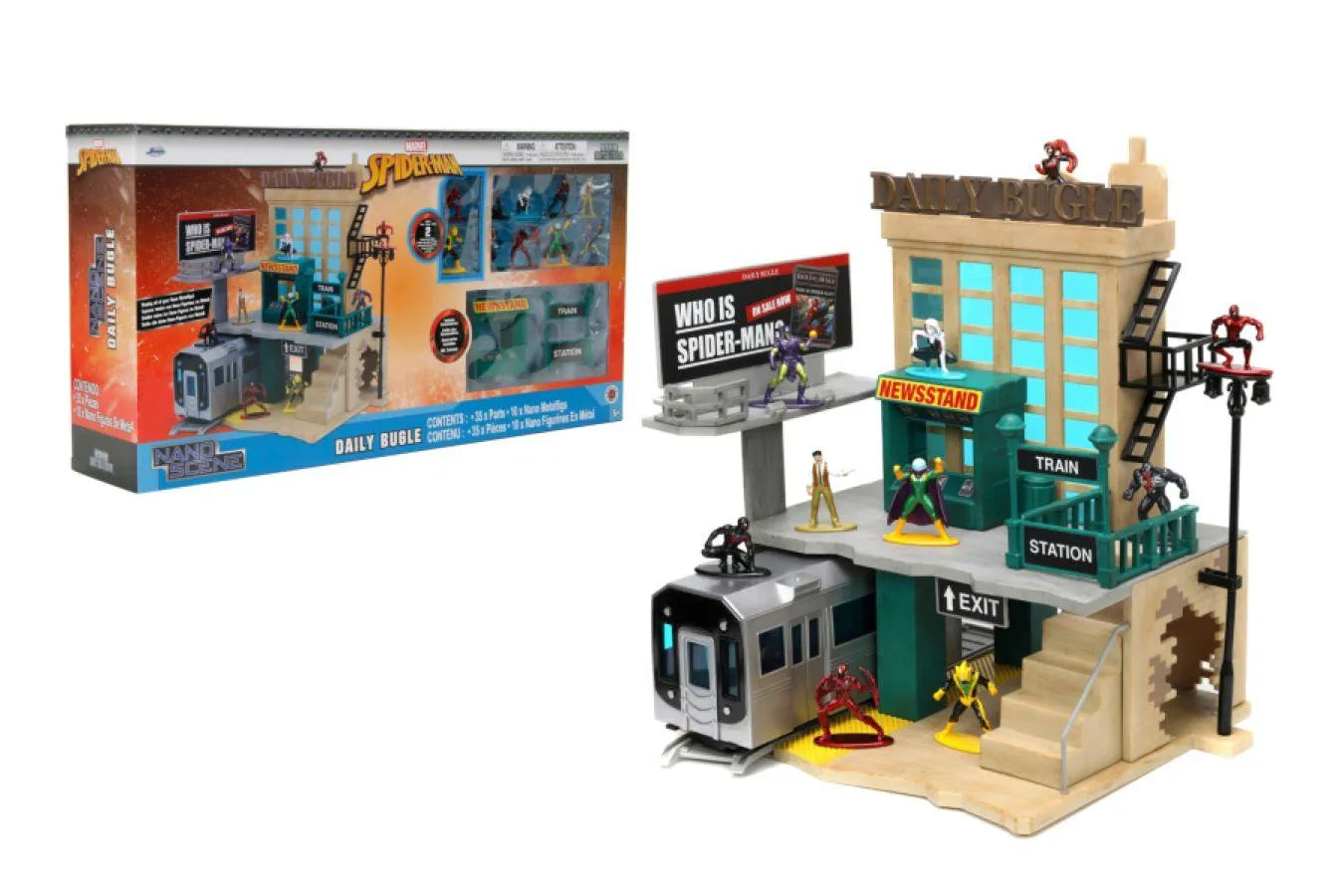 JAD33728 Spider-Man (comics) - New York City Deluxe Nano Scene Exclusive - Jada Toys - Titan Pop Culture