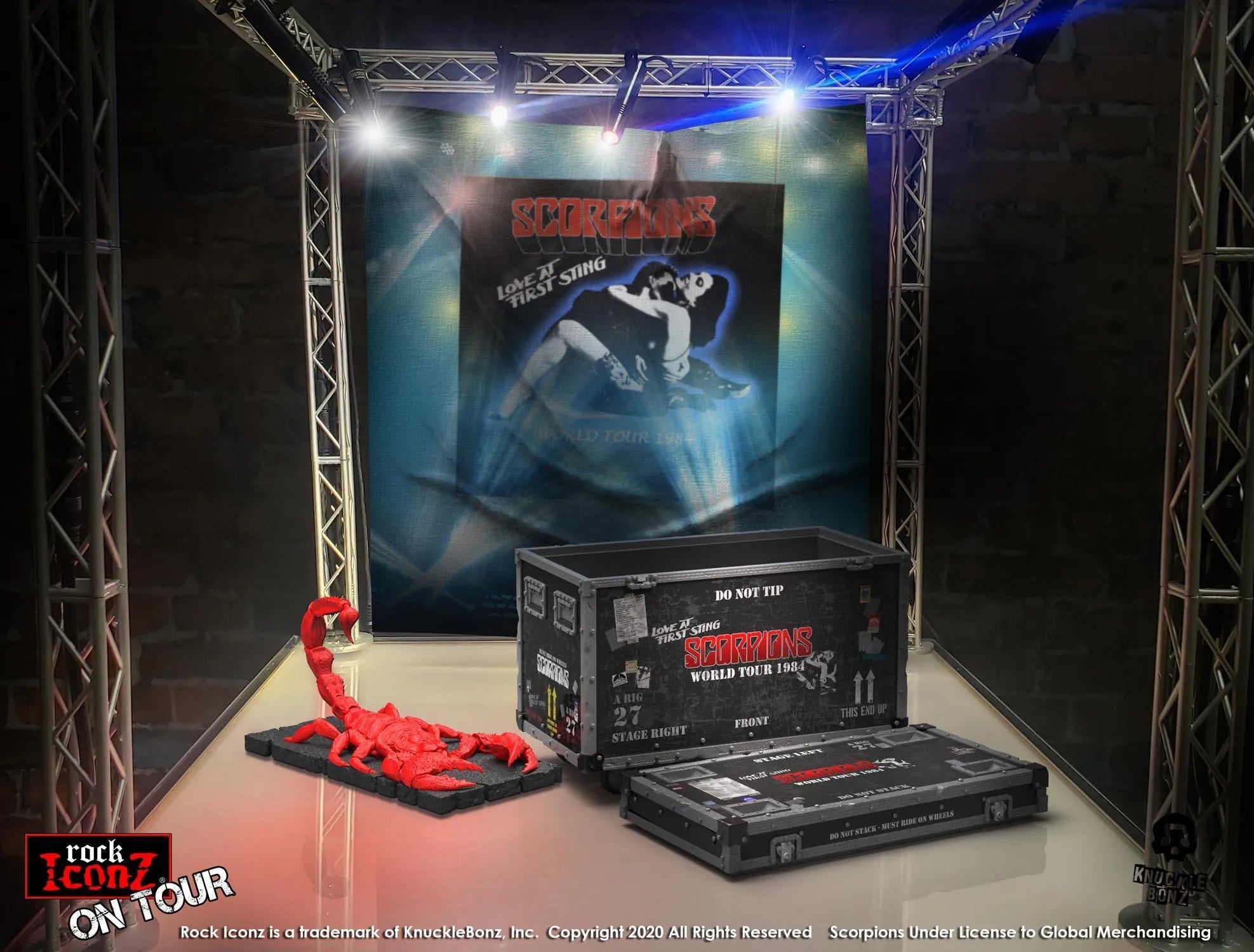 KNUSCORPCASE100 Scorpions - Road Case On Tour - KnuckleBonz - Titan Pop Culture