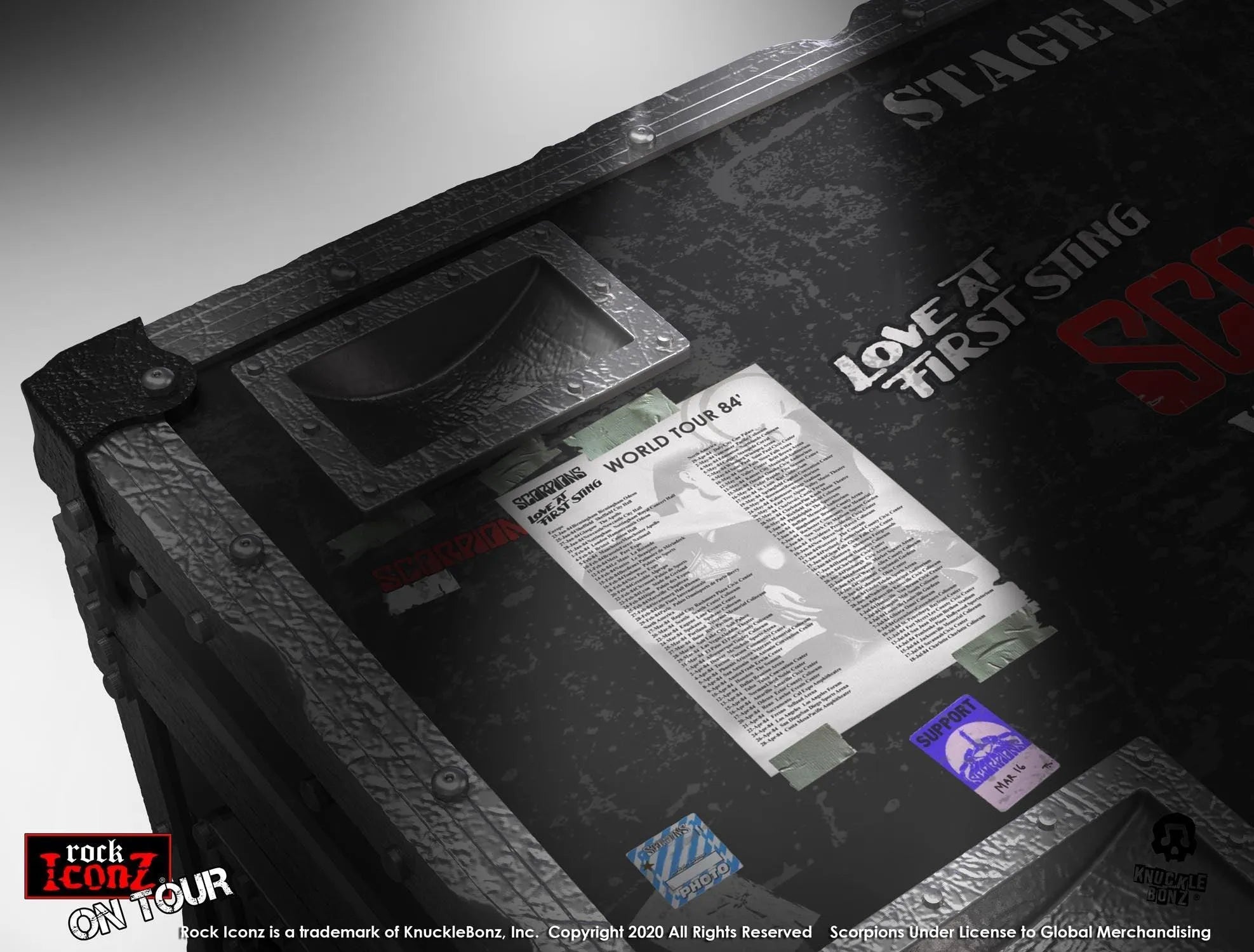 KNUSCORPCASE100 Scorpions - Road Case On Tour - KnuckleBonz - Titan Pop Culture