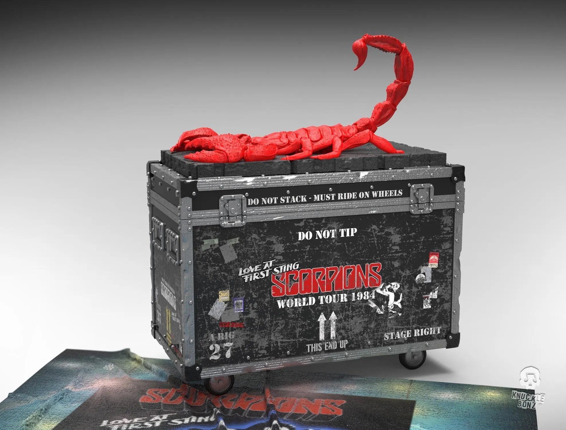 KNUSCORPCASE100 Scorpions - Road Case On Tour - KnuckleBonz - Titan Pop Culture