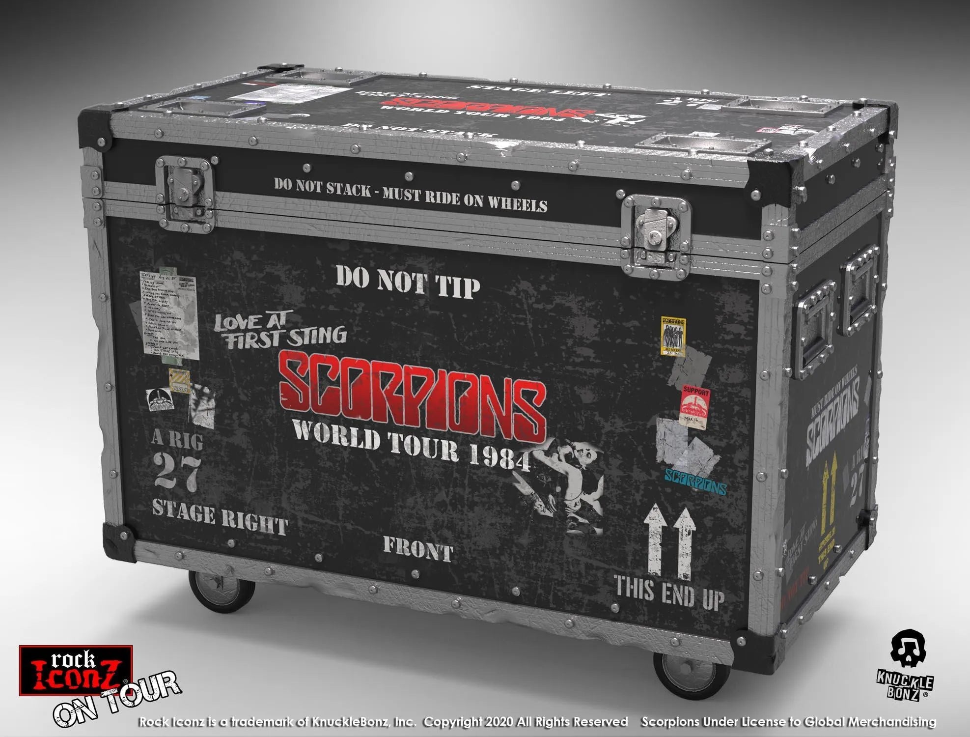 KNUSCORPCASE100 Scorpions - Road Case On Tour - KnuckleBonz - Titan Pop Culture