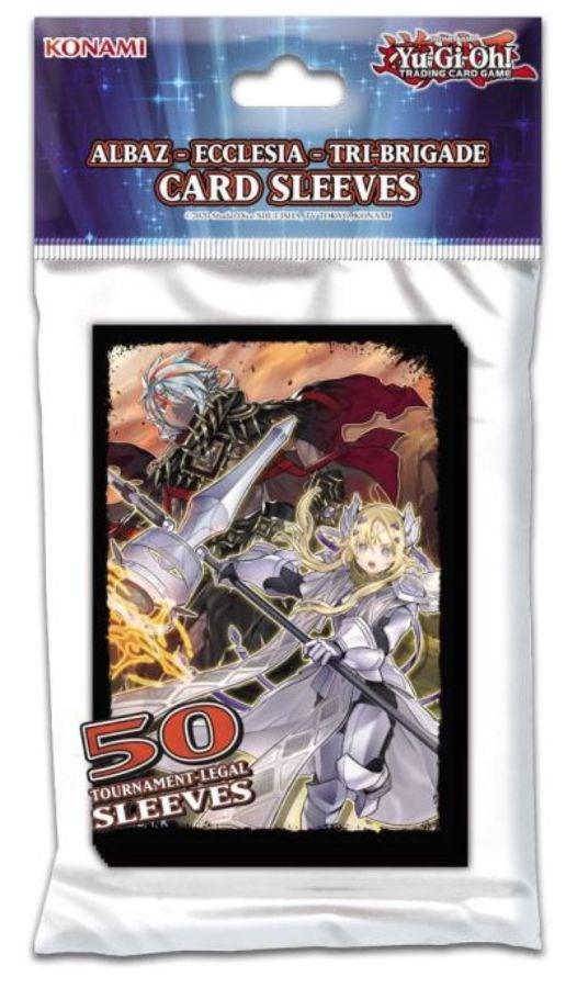 KON94621 Yu-Gi-Oh! - Albaz - Ecclesia - Tri-Brigade Card Sleeves 50ct - Konami - Titan Pop Culture