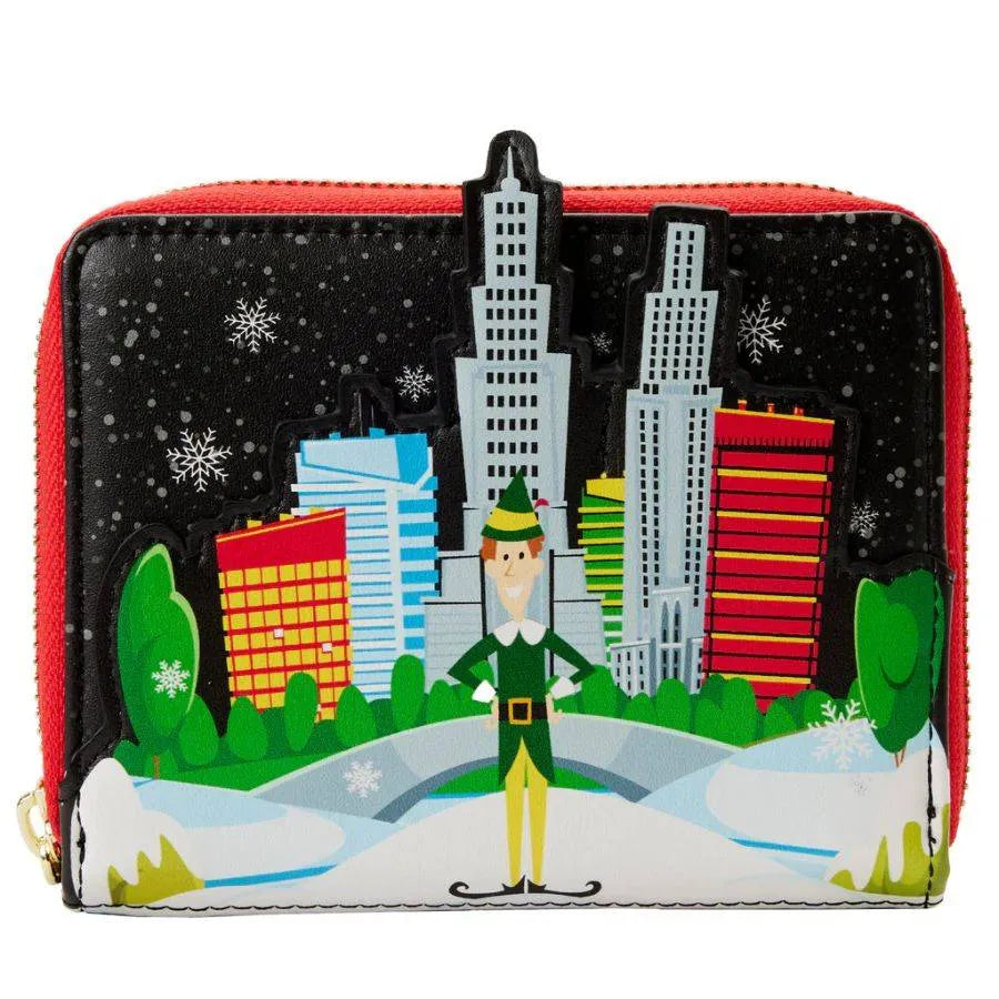 LOUELFWA0005 Elf - Buddy in Manhattan Zip Purse - Loungefly - Titan Pop Culture