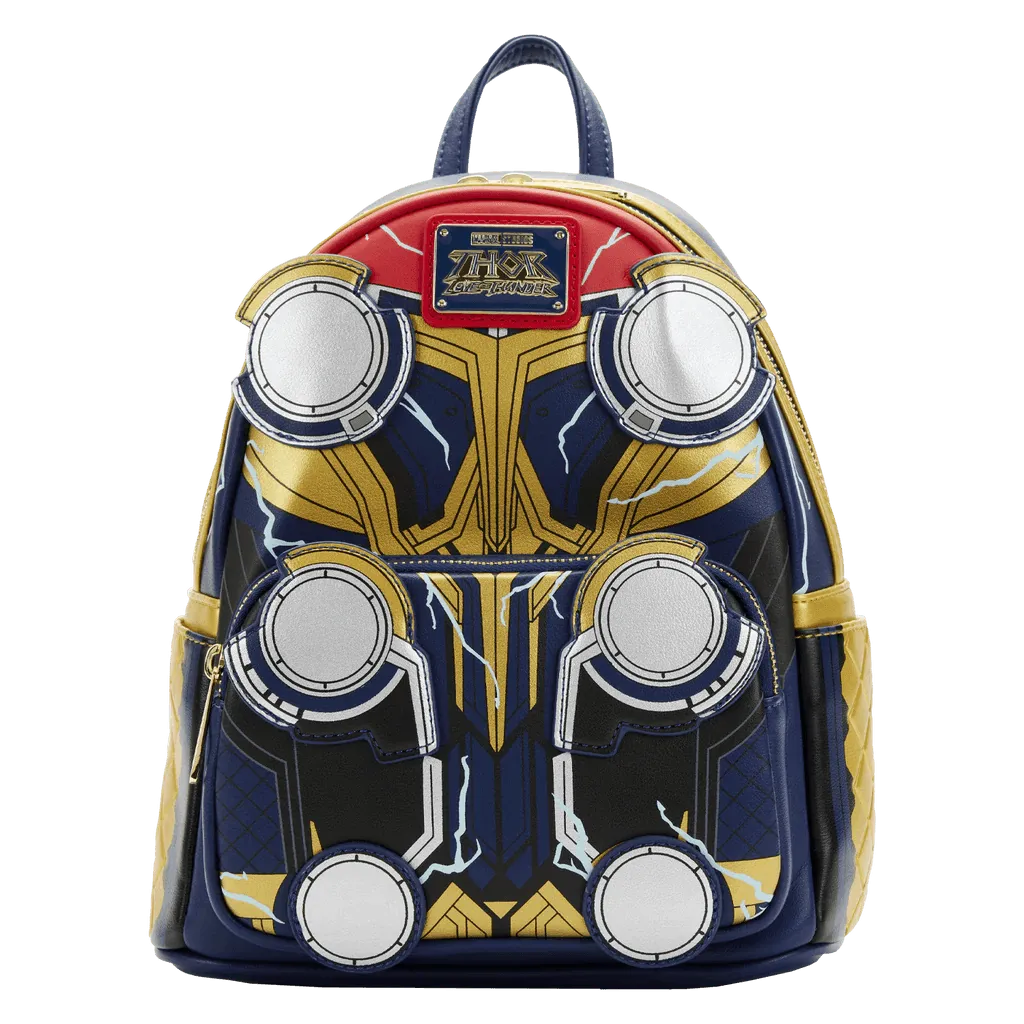 LOUMVBK0185 Thor 4: Love and Thunder - Thor Costume Glow Mini Backpack - Loungefly - Titan Pop Culture