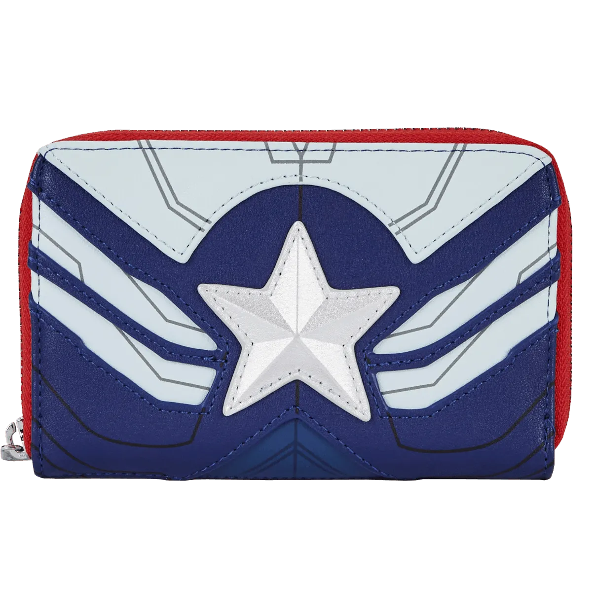 LOUMVWA0161 The Falcon and the Winter Soldier - Captain America Zip Purse - Loungefly - Titan Pop Culture