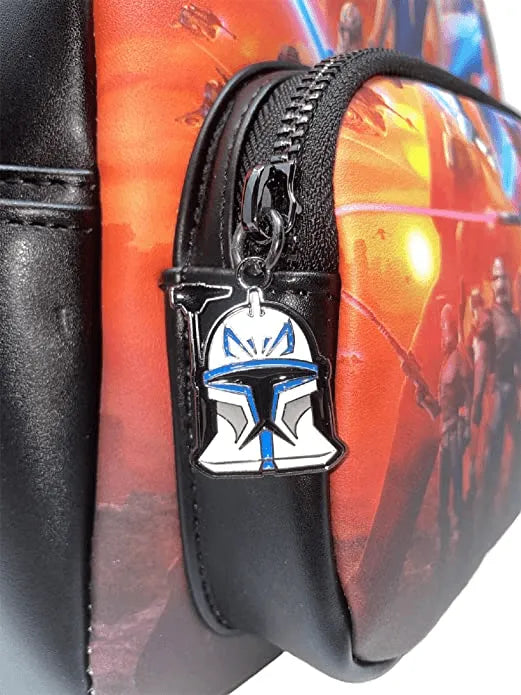 LOUSTBK0345 Star Wars: The Clone Wars - Lightsaber Glow US Exclusive Mini Backpack [RS] - Loungefly - Titan Pop Culture