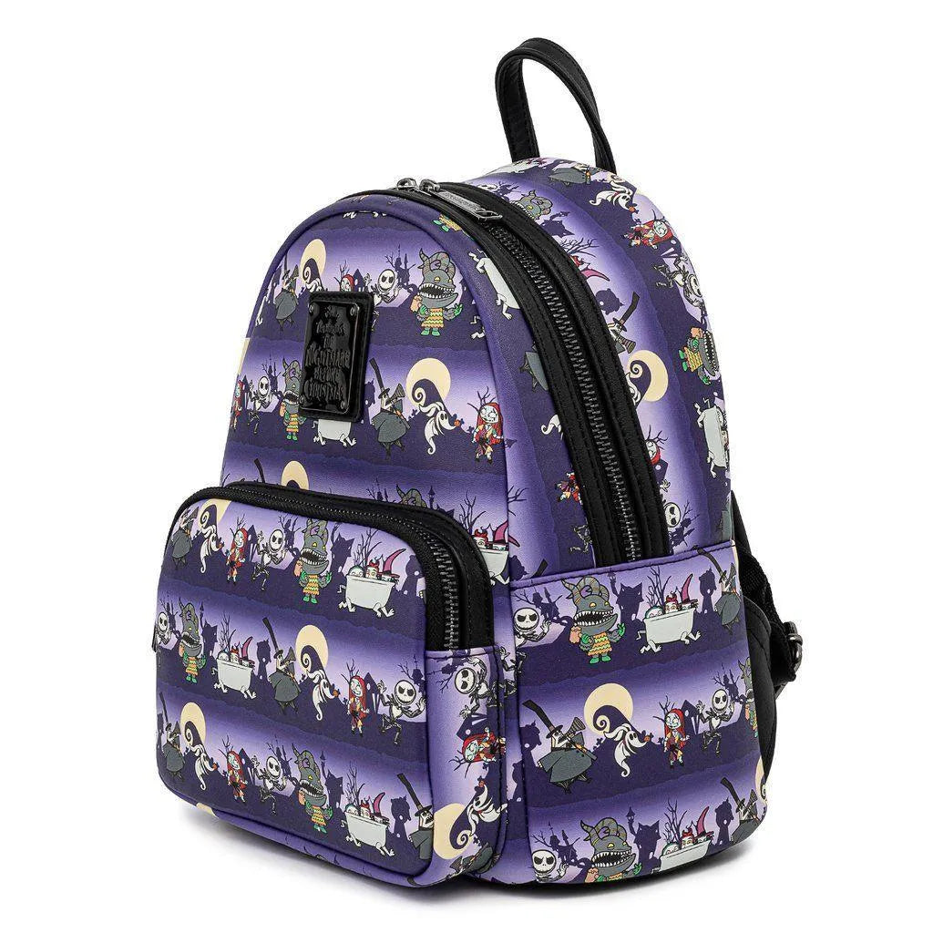 LOUWDBK1738 The Nightmare Before Christmas - Halloween Mini Backpack - Loungefly - Titan Pop Culture