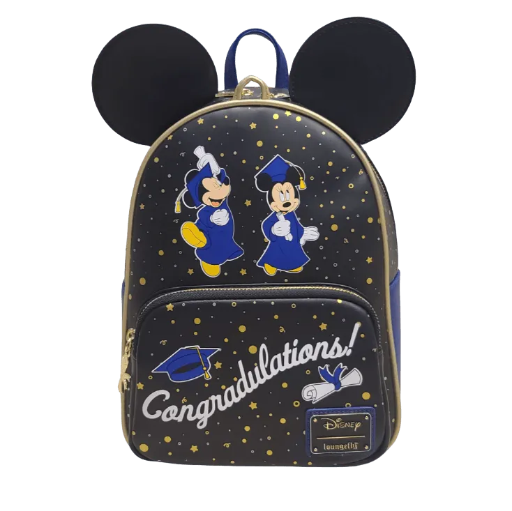 LOUWDBK2968 Disney - Mickey & Minnie Graduation US Exclusive Mini Backpack [RS] - Loungefly - Titan Pop Culture