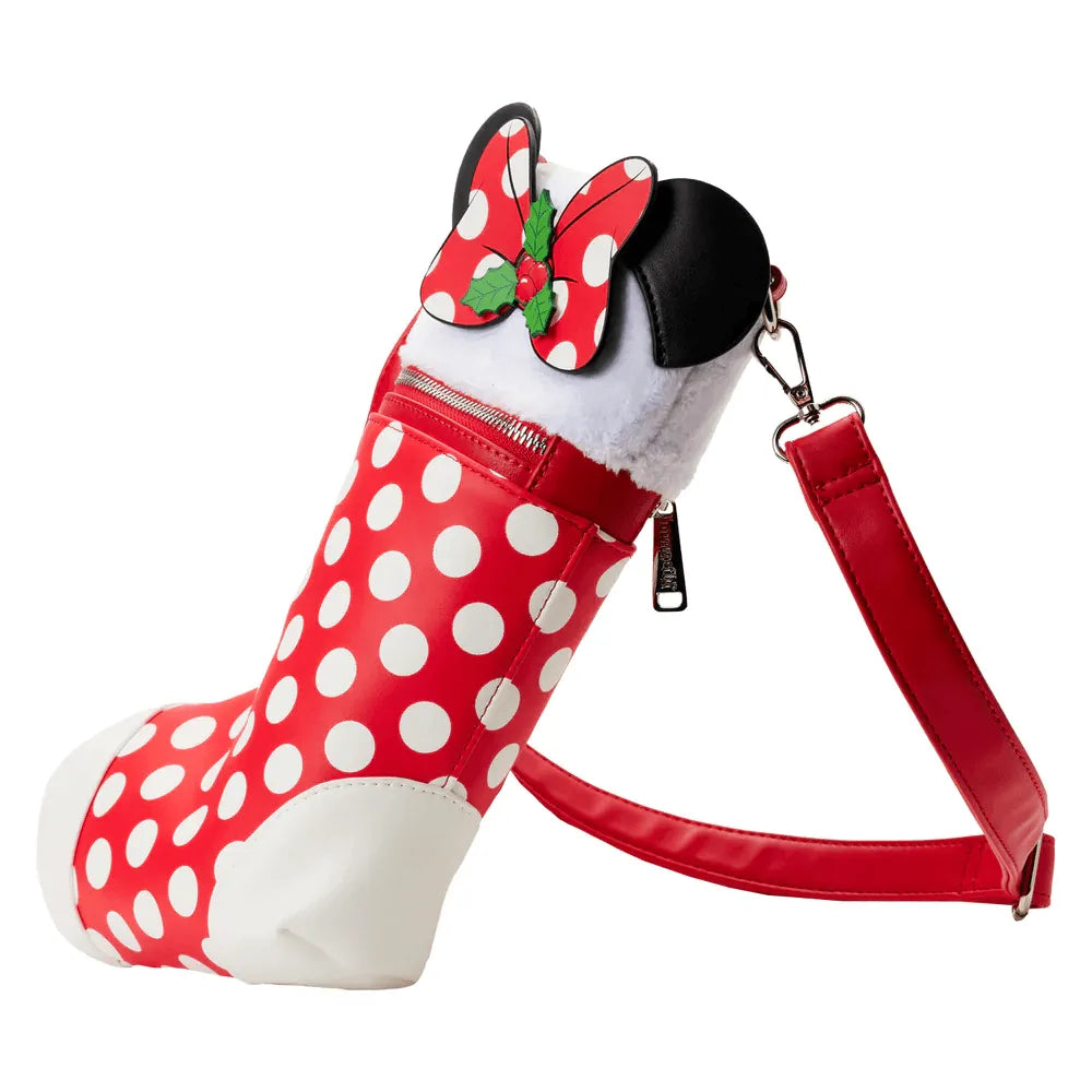LOUWDTB2680 Disney - Minnie Christmas Stocking Crossbody - Loungefly - Titan Pop Culture