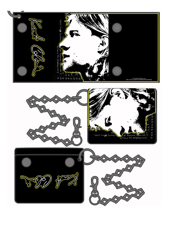 NEC43240 Kurt Cobain - Wallet With Chain - NECA - Titan Pop Culture