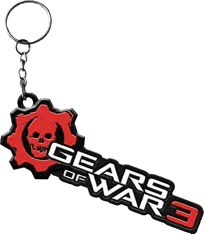 NEC52167 Gears of War 3 - Logo Metal Keychain - NECA - Titan Pop Culture
