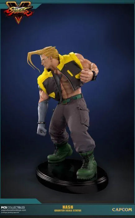 PCSNASH001 Street Fighter V - Nash 1:4 Scale Statue - Pop Culture Shock Collectables - Titan Pop Culture
