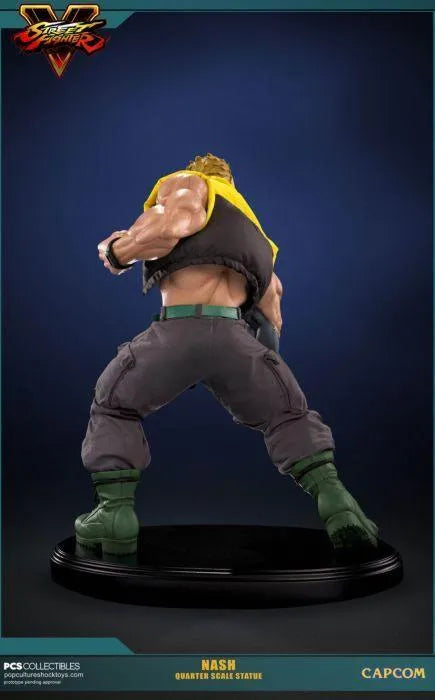 PCSNASH001 Street Fighter V - Nash 1:4 Scale Statue - Pop Culture Shock Collectables - Titan Pop Culture