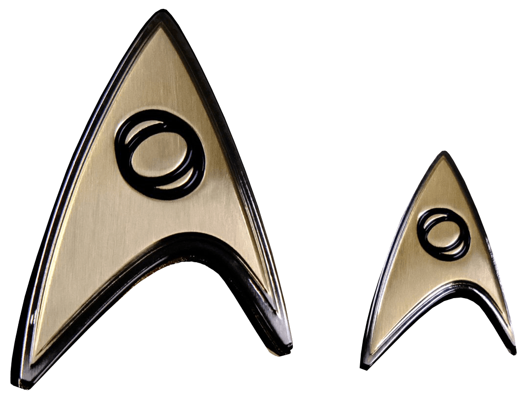 QMXSTR-0172 Star Trek: Discovery - Enterprise Science Badge & Pin Set - Quantum Mechanix - Titan Pop Culture