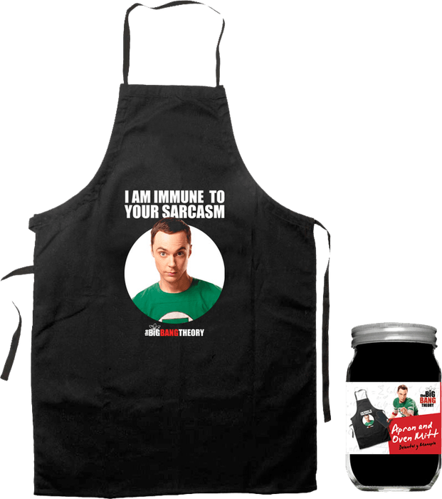 SDTWRN02236 The Big Bang Theory - Sheldon Apron & Oven Mit Set - SD Toys - Titan Pop Culture