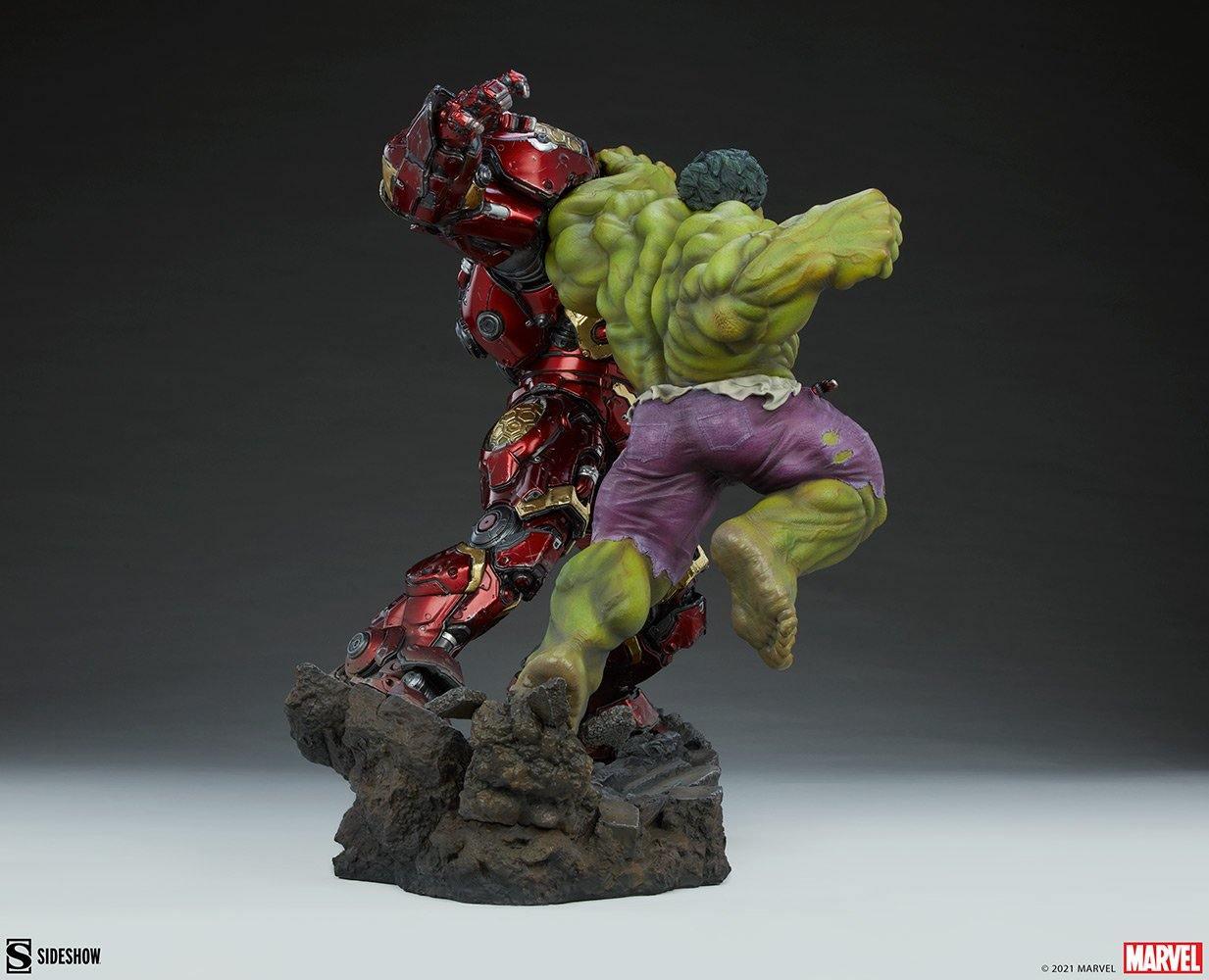 SID200571 Marvel Comics - Hulk vs Hulkbuster Maquette - Sideshow Collectibles - Titan Pop Culture