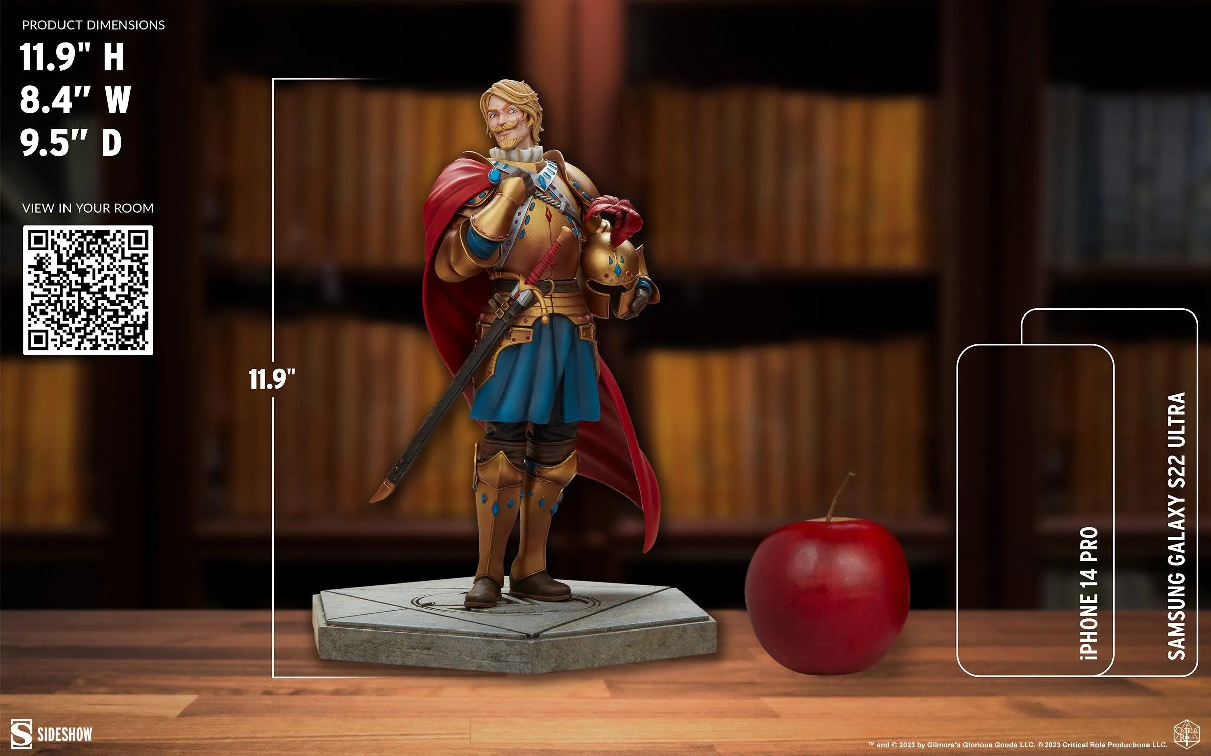 SID200635 Critical Role - Taryon Darrington Vox Machina Statue - Sideshow Collectibles - Titan Pop Culture