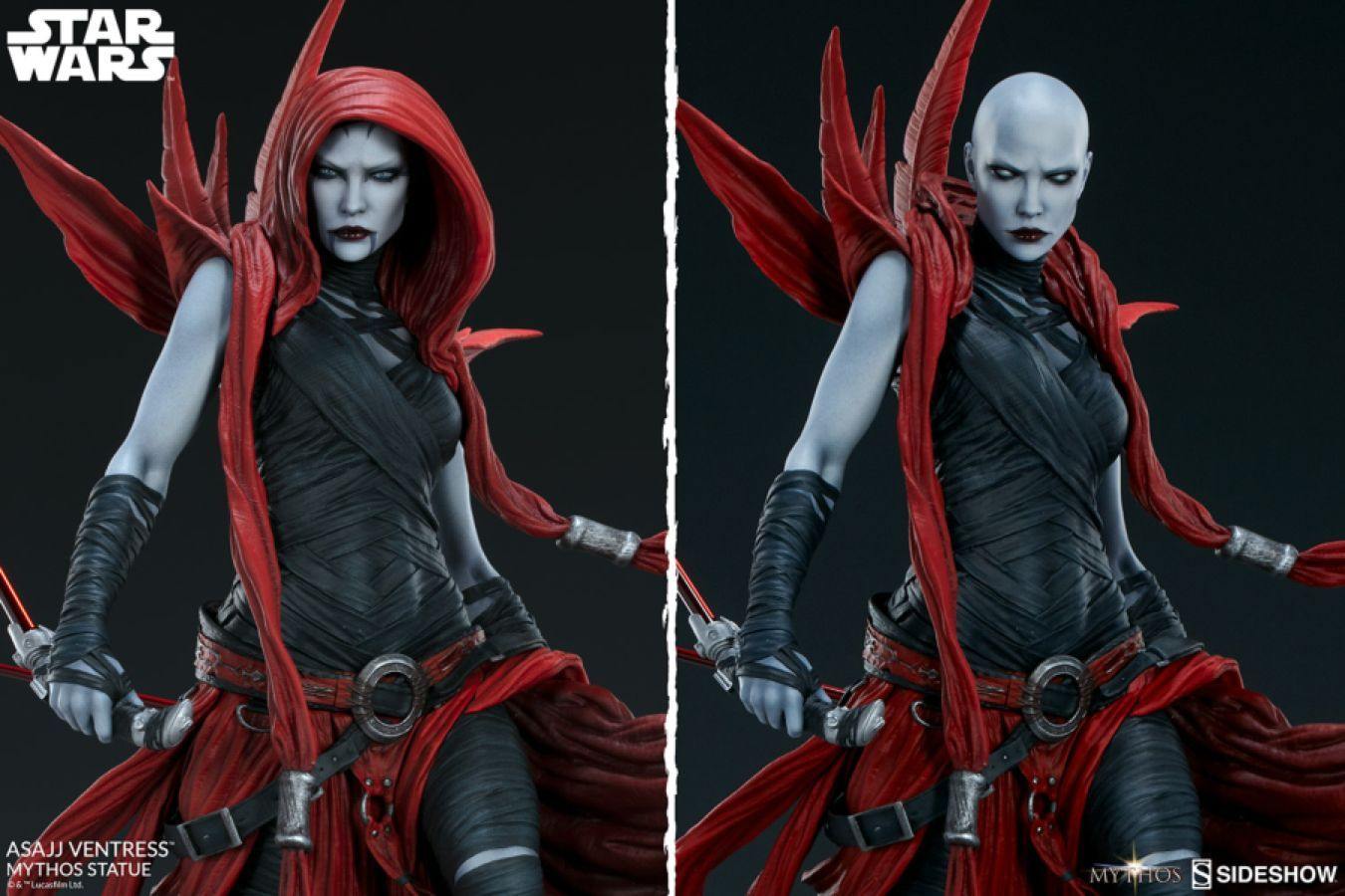 SID300235 Star Wars - Asajj Ventress Mythos Statue - Sideshow Collectibles - Titan Pop Culture