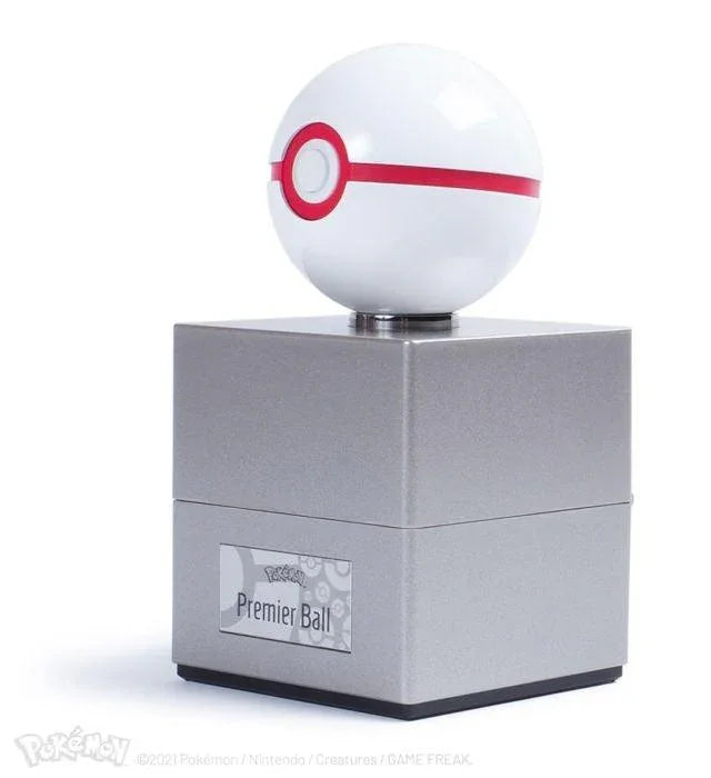 TWCWRC13820 Pokemon - Premier Ball 1:1 Scale Life Size Die-Cast Prop Replica - The Wand Company - Titan Pop Culture