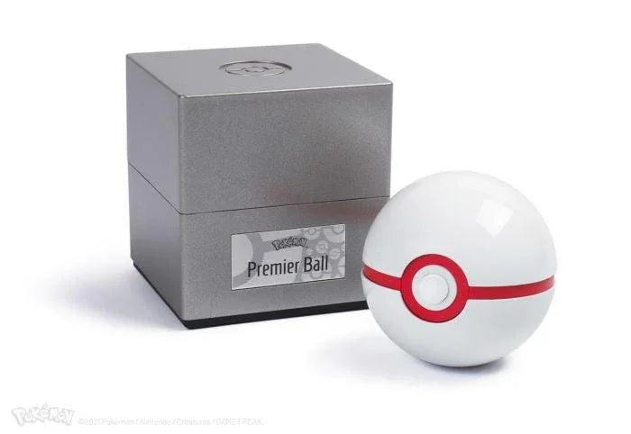 TWCWRC13820 Pokemon - Premier Ball 1:1 Scale Life Size Die-Cast Prop Replica - The Wand Company - Titan Pop Culture