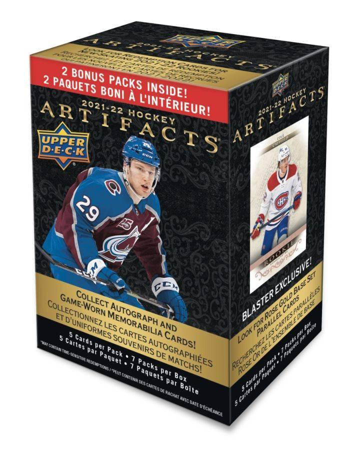 UPP96674 NHL - 2021/22 Artifacts Hockey Trading Cards - Blaster (Display of 7) - Upper Deck - Titan Pop Culture