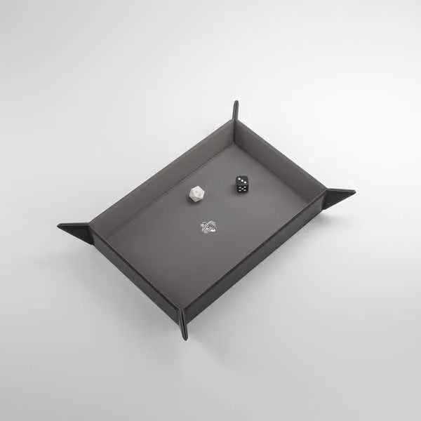 VR-105173 Gamegenic Magnetic Dice Tray Rectangular Black/Gray - Gamegenic - Titan Pop Culture