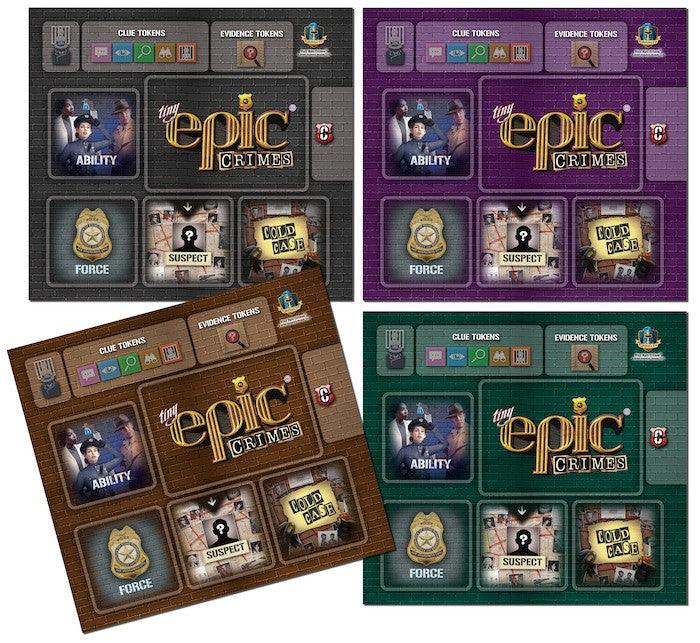 Tiny Epic Crimes 4 Pack Player Mats