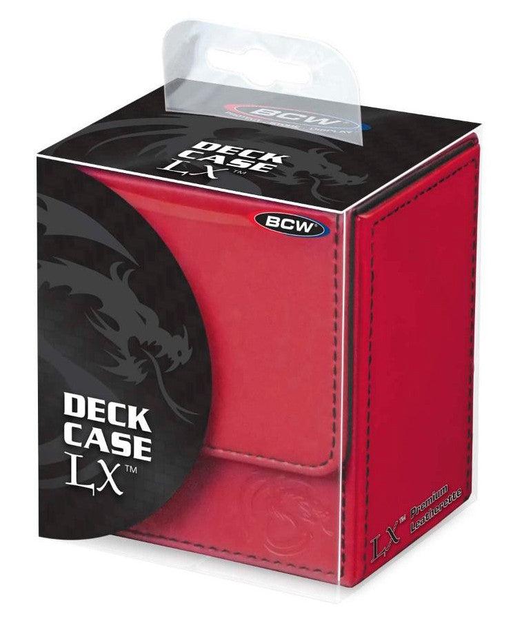 VR-38837 BCW Deck Case Box LX Red (Holds 80 cards) - BCW - Titan Pop Culture