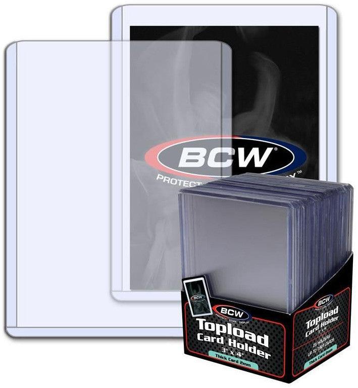 VR-38966 BCW Toploader Card Holder Thick Card 79 Pt (2" 3/4 x 3" 7/8 x 3/32) (25 Holders Per Pack) - BCW - Titan Pop Culture