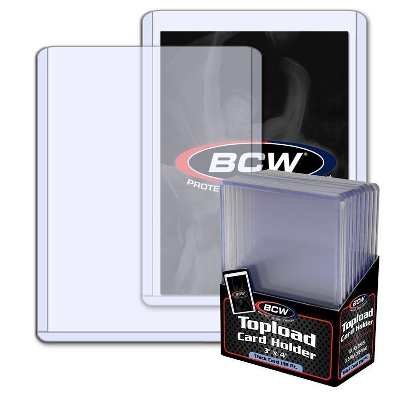 VR-38973 BCW Toploader Card Holder Thick 138 Pt (3" x 4") (10 Holders Per Pack) - BCW - Titan Pop Culture
