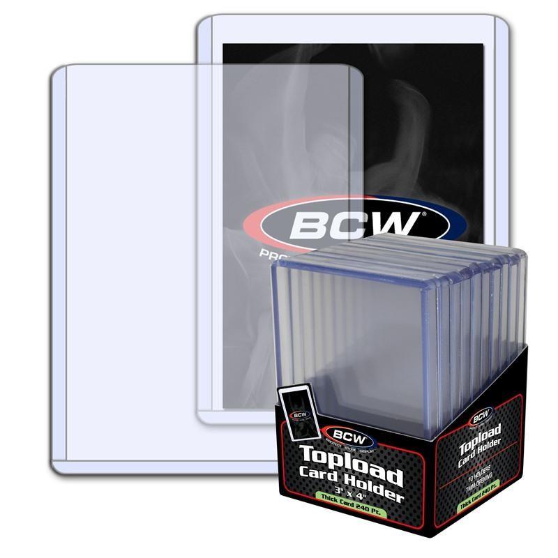 VR-38975 BCW Toploader Card Holder Thick 240 Pt (3" x 4") (10 Holders Per Pack) - BCW - Titan Pop Culture