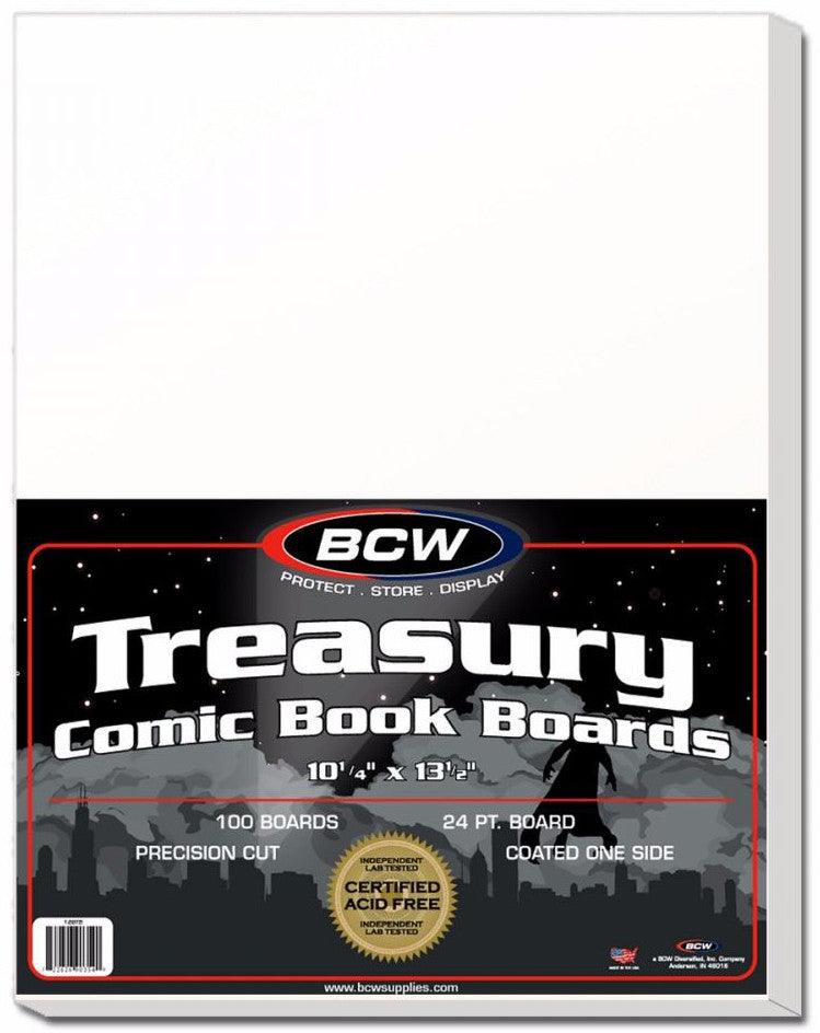 VR-39111 BCW Comic Book Backing Boards Treasury Comics (10" 1/4 x 13" 1/2) (100 Boards Per Pack) - BCW - Titan Pop Culture